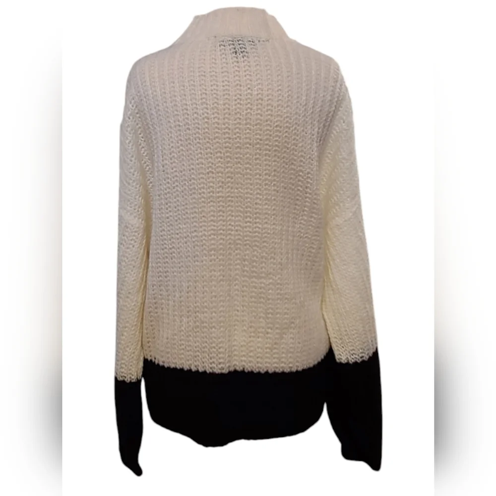 Derek Heart size 2X Black/White Sweater - Picture 3 of 9